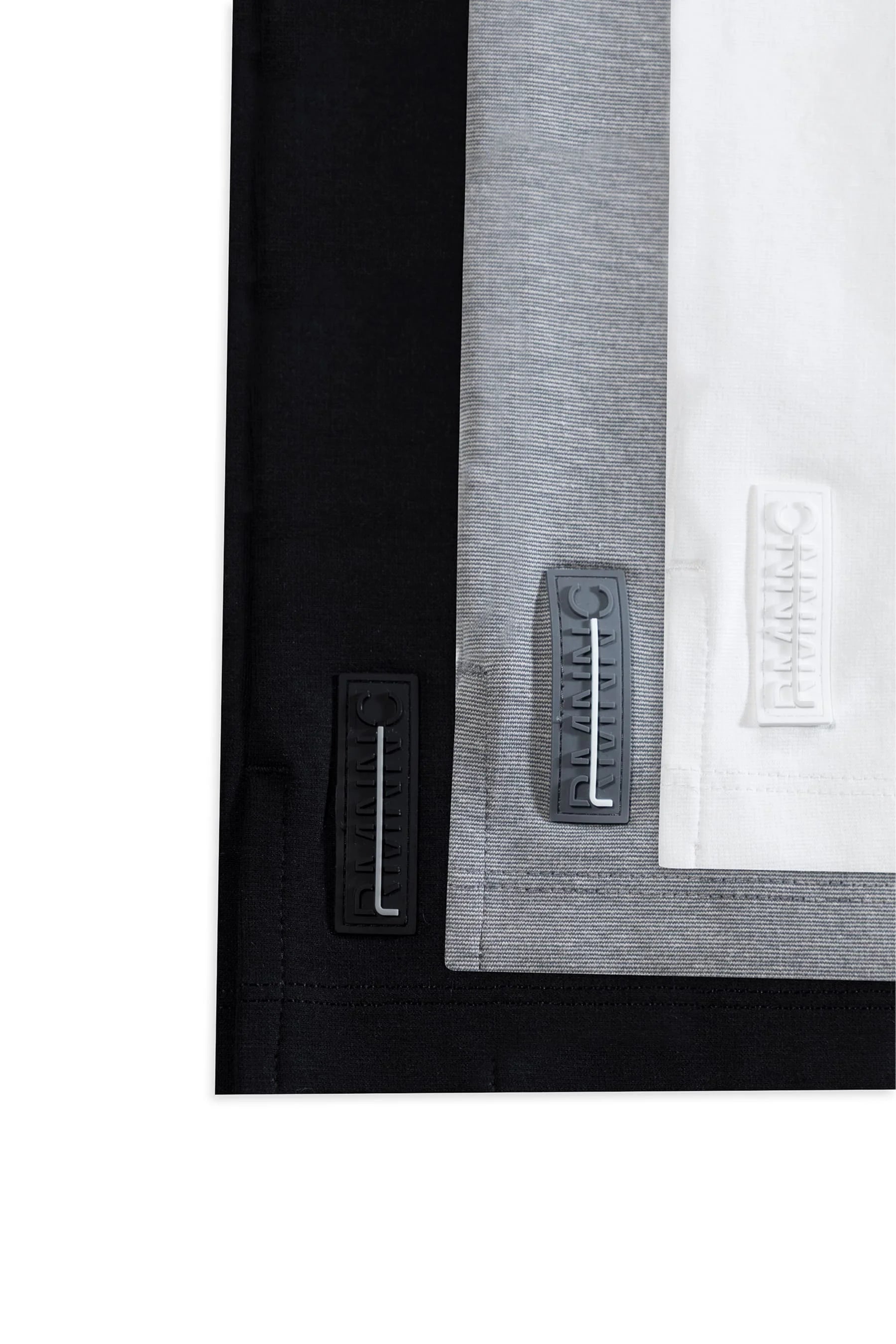 Camiseta negra gris y blanca hombre multipack  fit Cling Remanence 