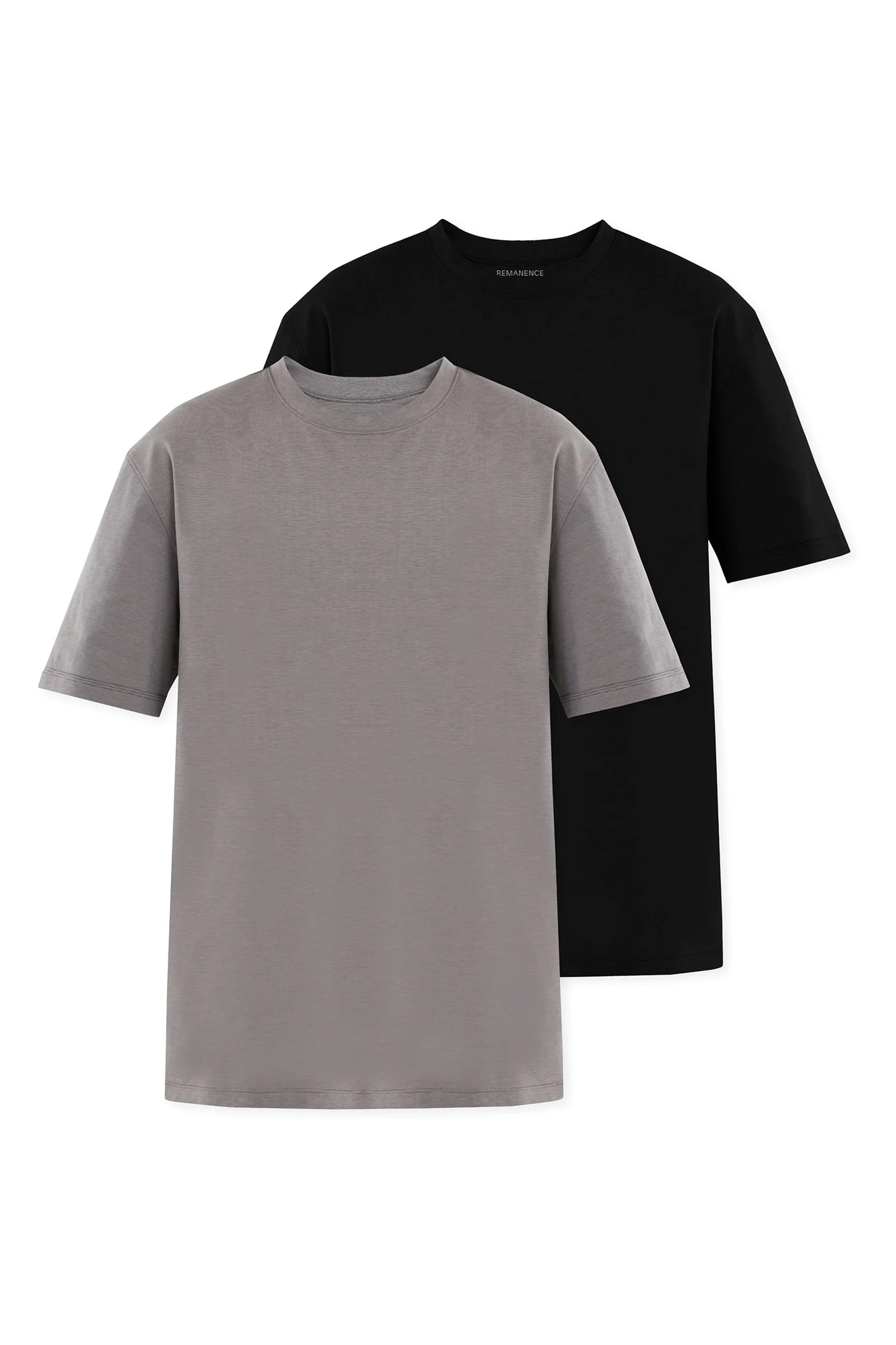 Camiseta negra gris hombre duo fit Cling Remanence 