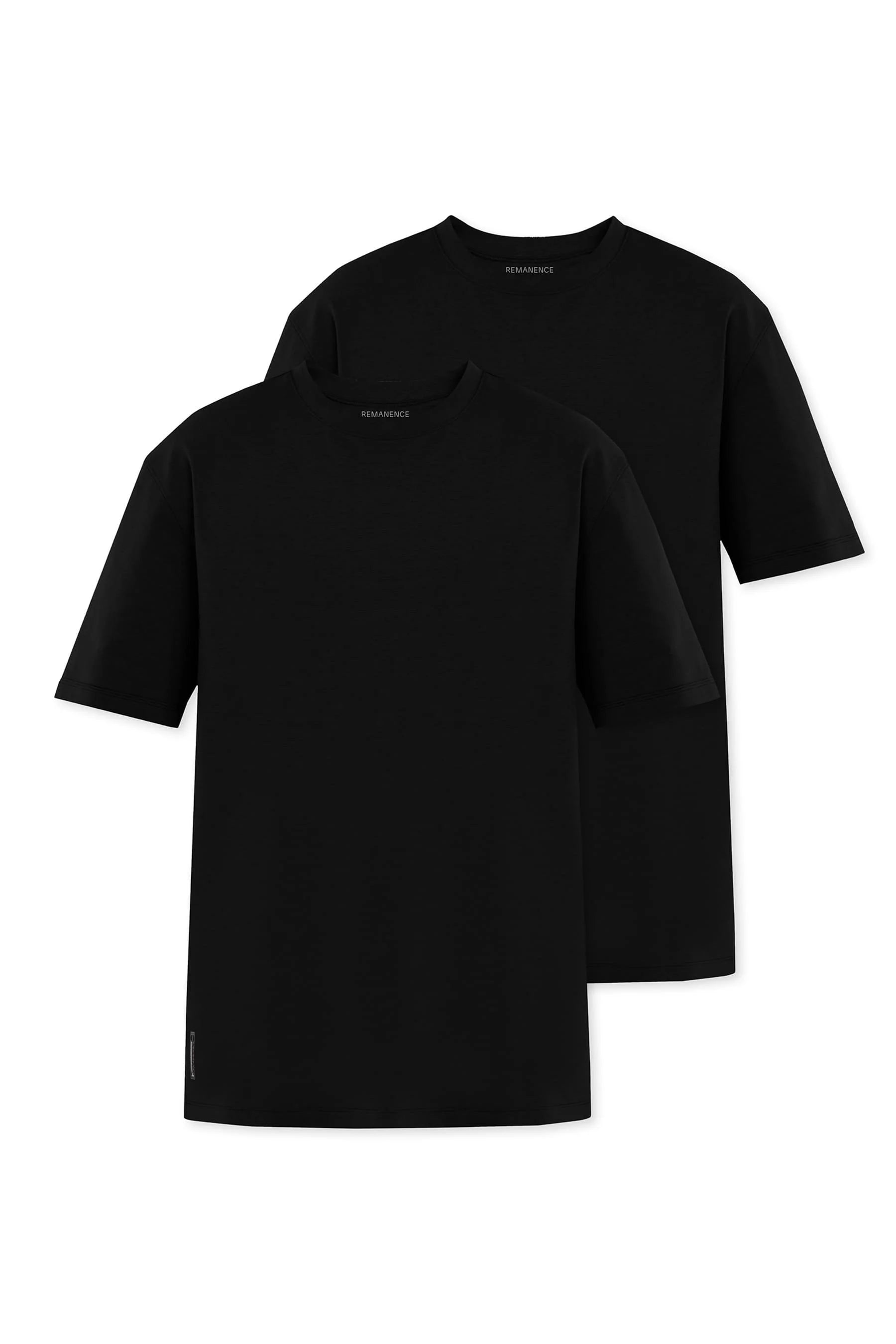 Camiseta negra para hombre fit Cling Remanence 