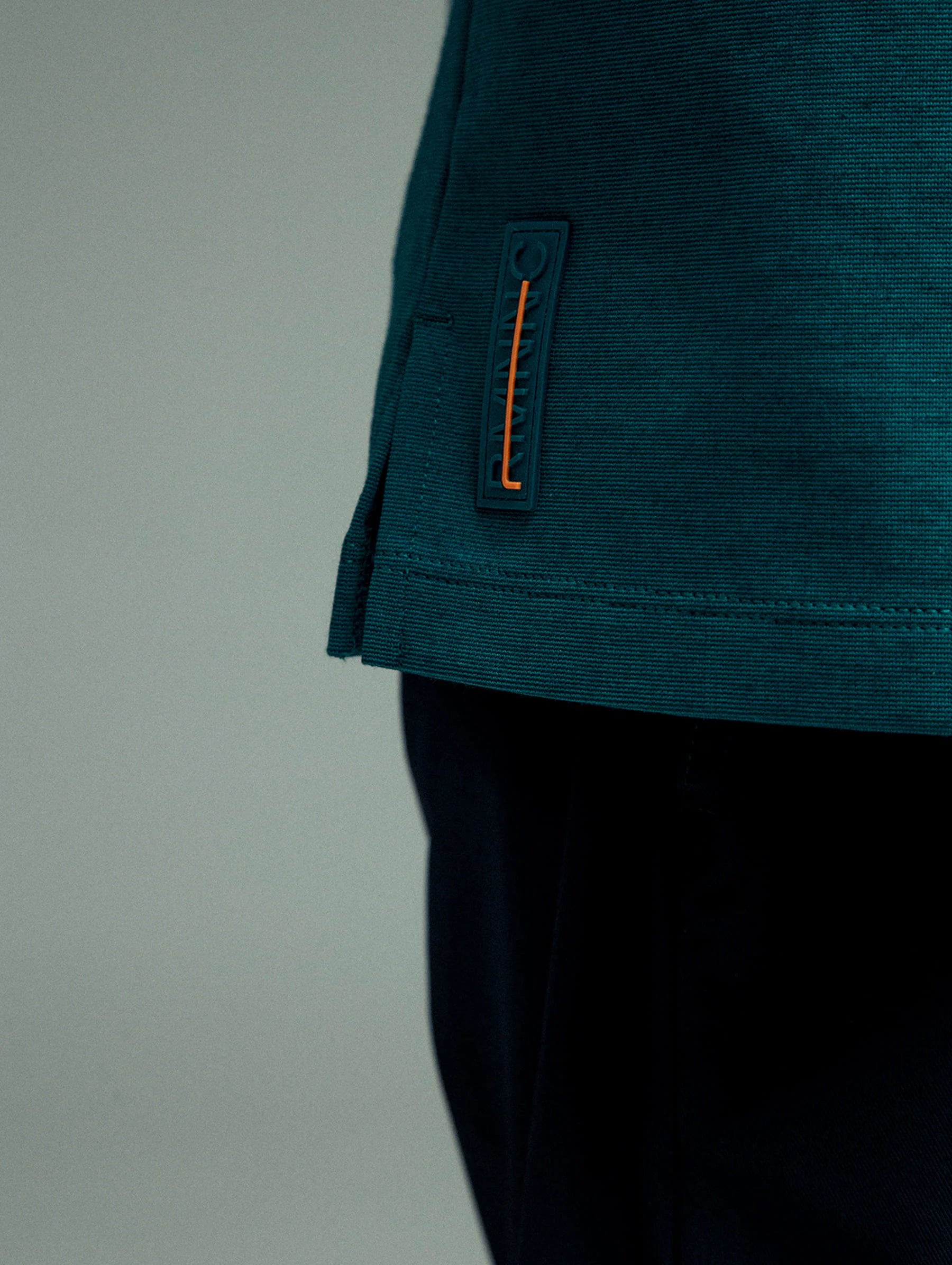 Camiseta verde marino para hombre fit Cling Remanence 