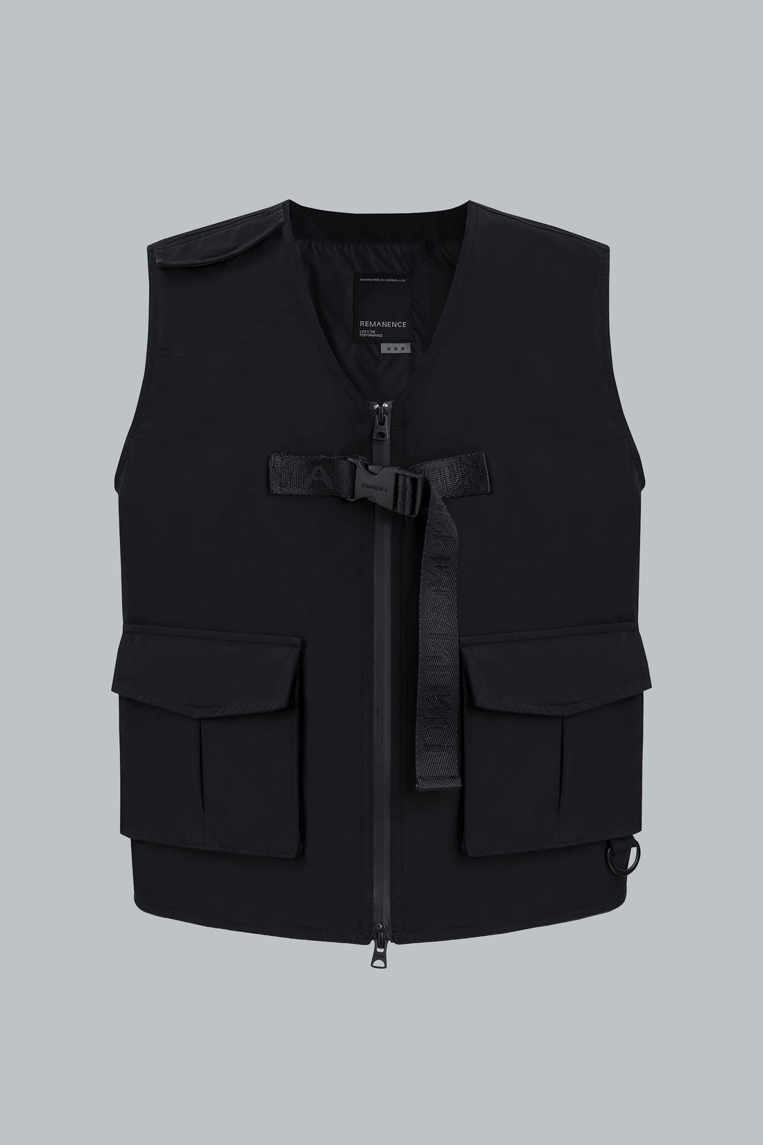 Chaleco negro para hombre con bolsillos Volt