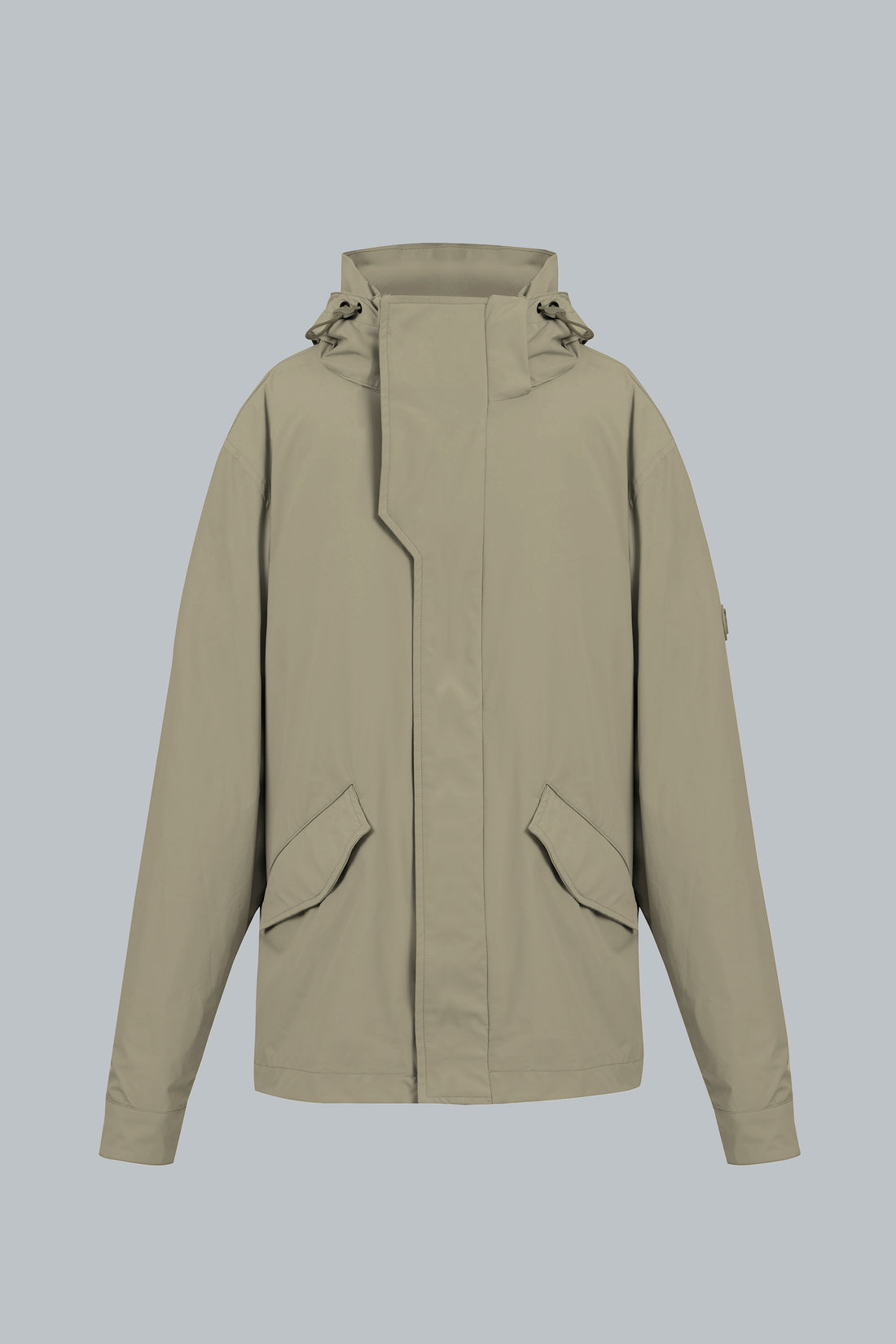 Chaqueta Verde Oliva con capucha removible para hombre Holmium V2