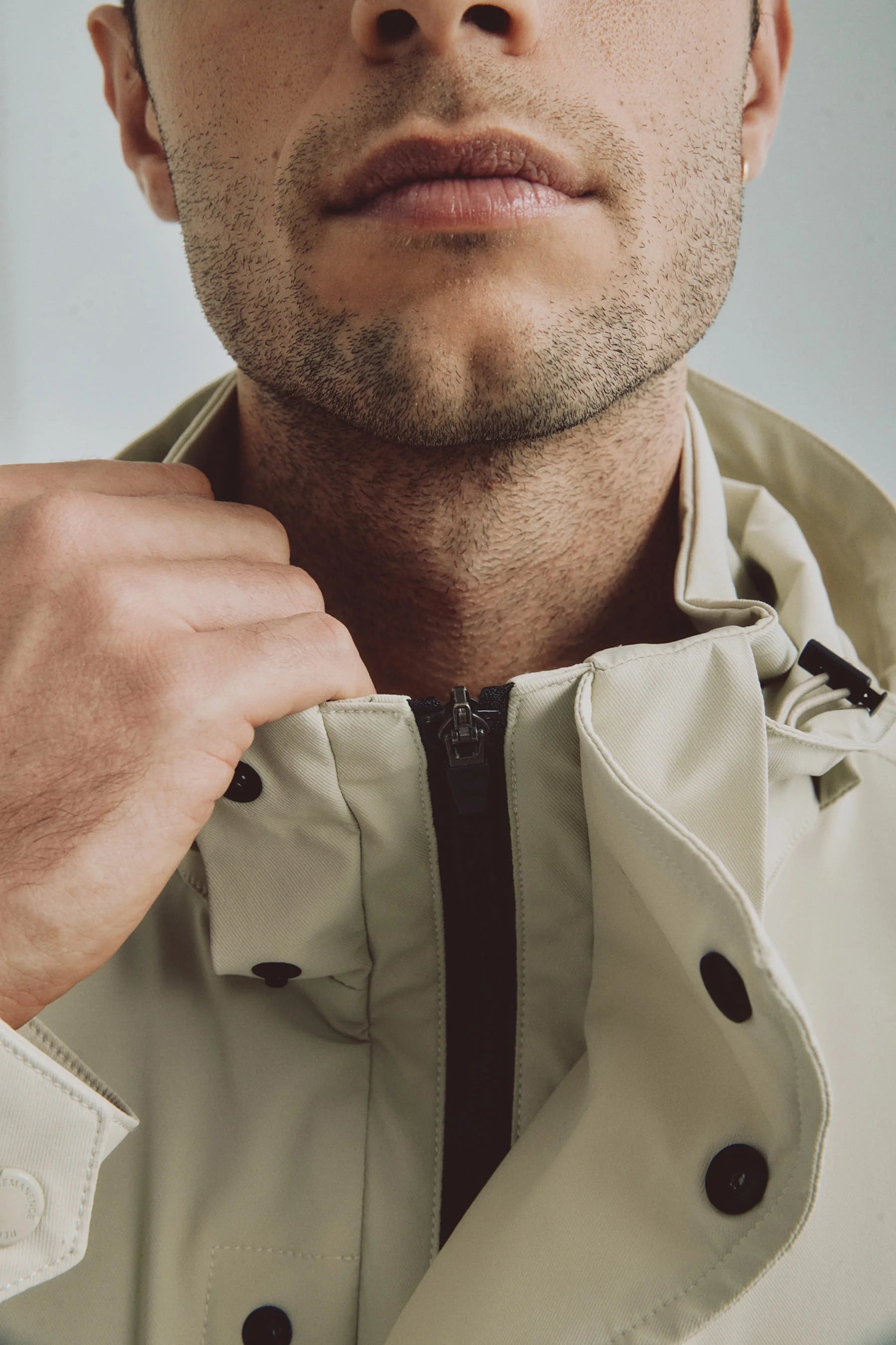 Chaqueta arena para hombre Holmium Remanence