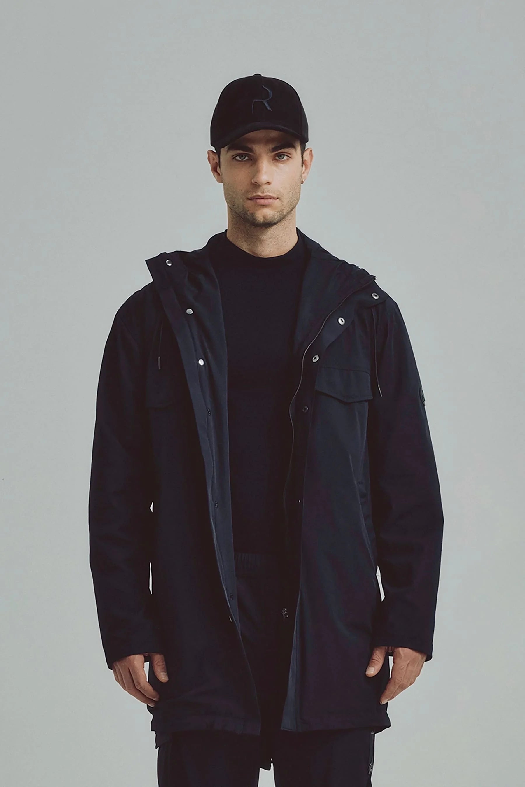 Chaqueta negra para hombre Parka Remanence 