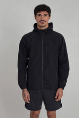 Chaqueta running negra para hombre Remanence 