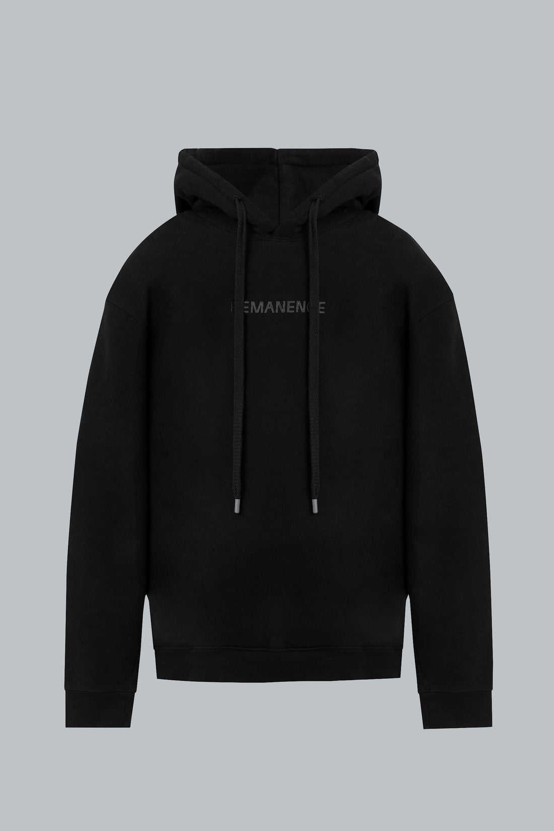 Buzo negro con capucha para hombre relaxed fit Hoodie