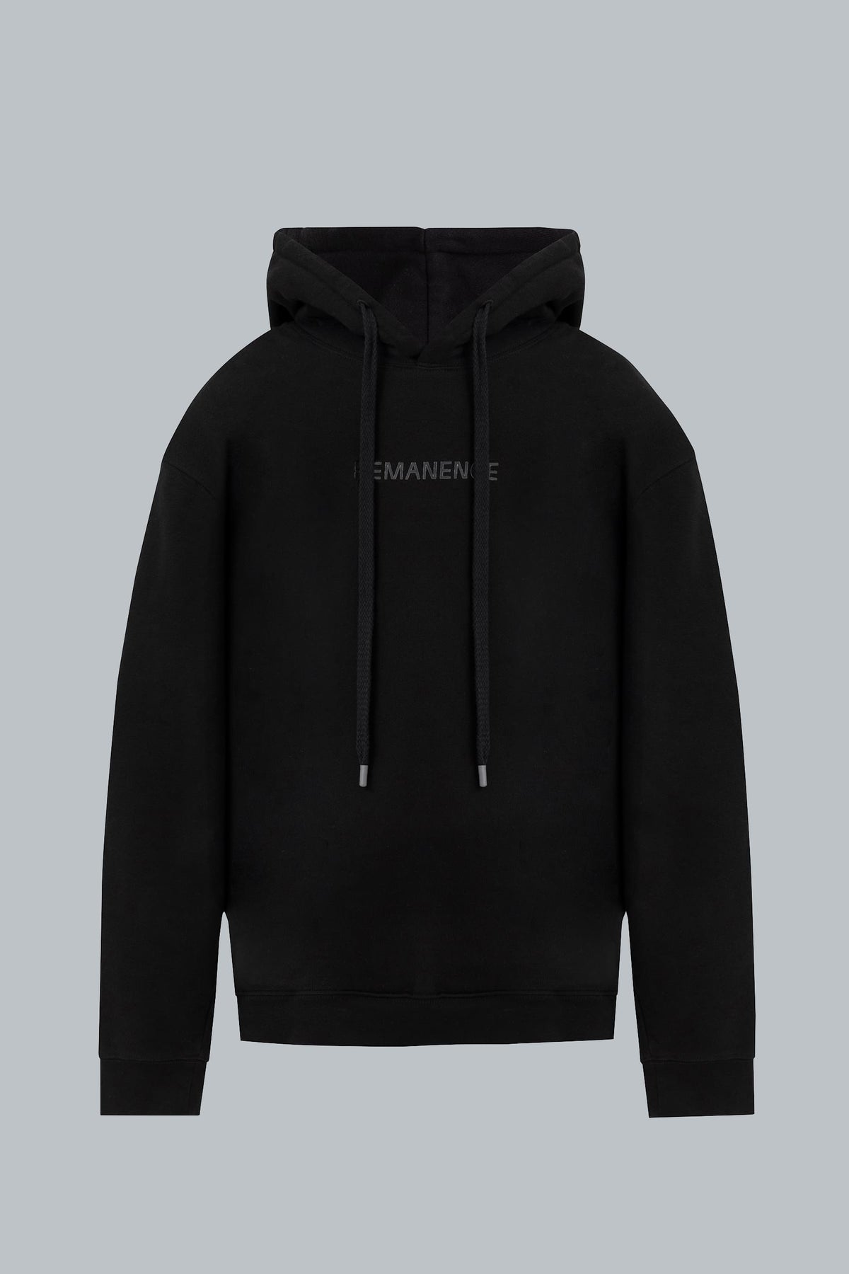 Buzo negro con capucha para hombre relaxed fit Hoodie