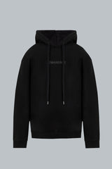 Buzo negro con capucha para hombre relaxed fit Hoodie