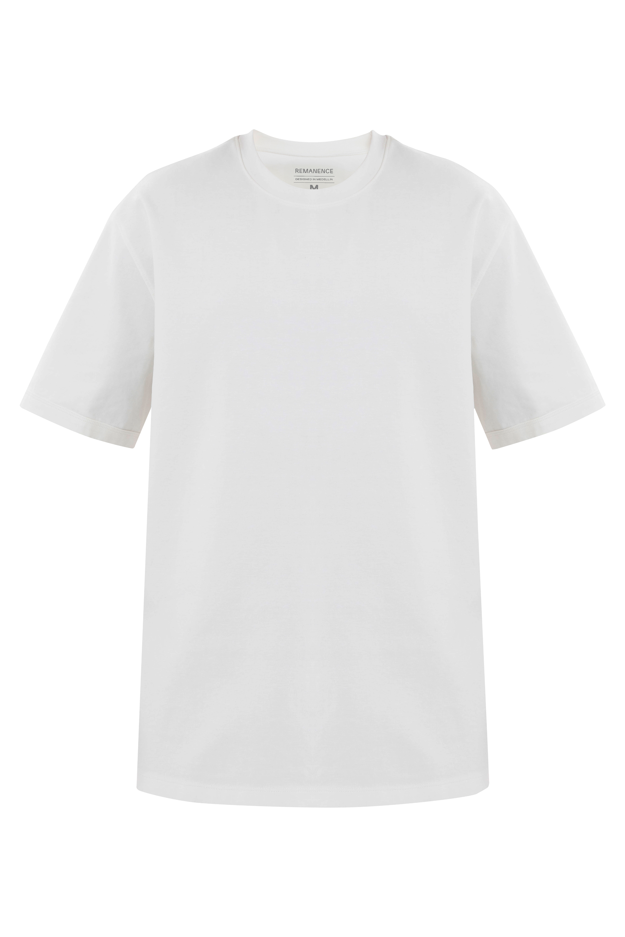 Camiseta blanca para hombre fit relajado Cling