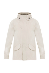 Chaqueta arena con capucha removible para hombre Holmium