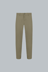 Pantalón verde oliva para hombre Stellar chino vista frontal