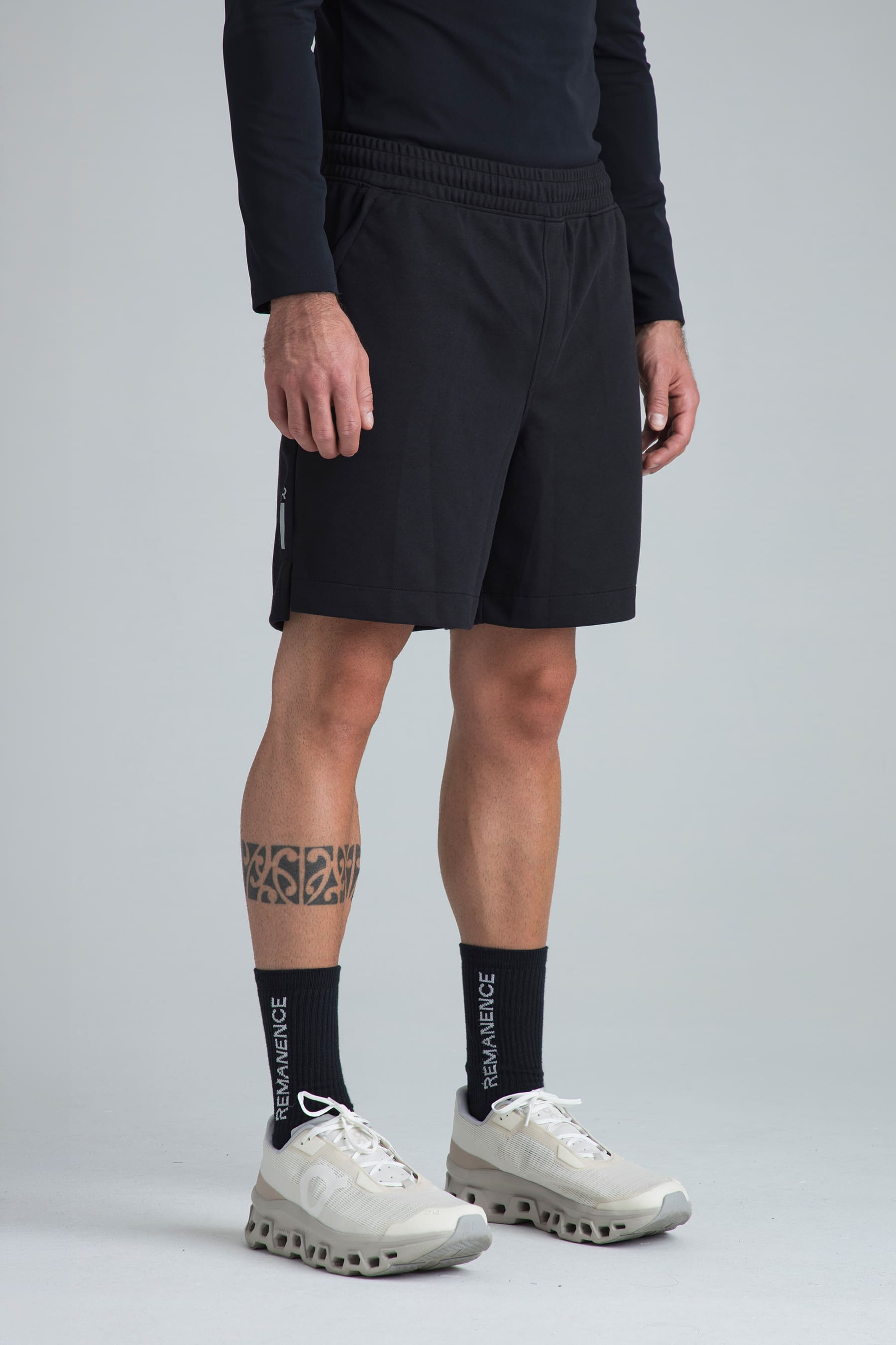 Short negro para hombre Blaze semifitted vista lateral