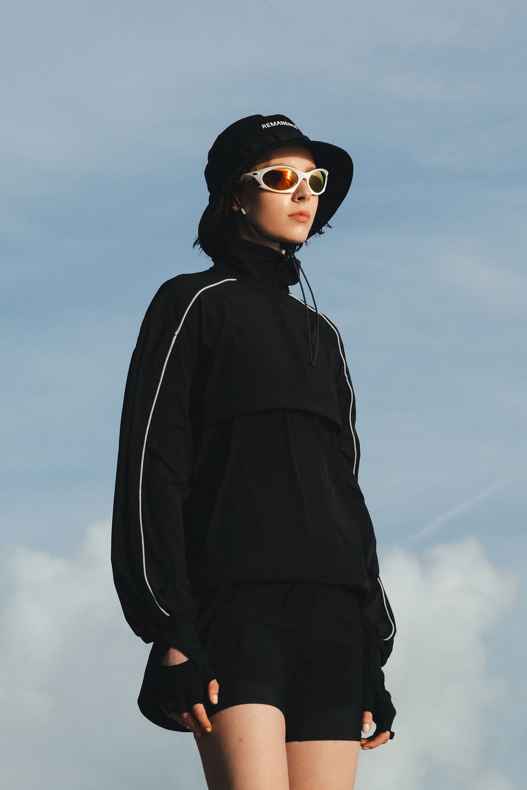 Short deportivo negro para mujer Span outdoor deportivo