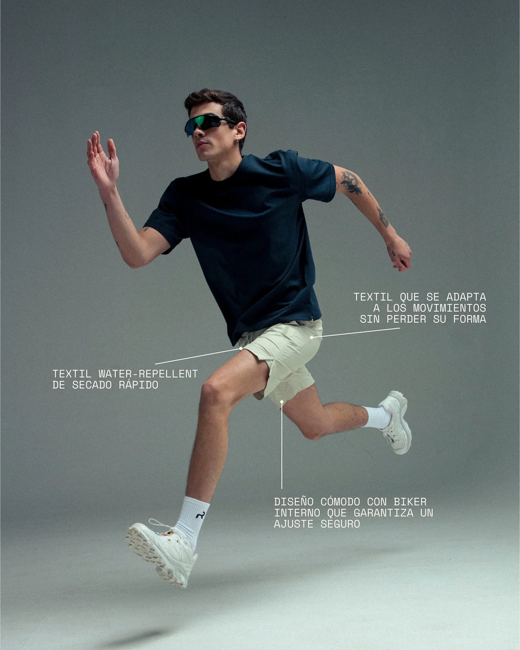 Short arena hombre Endure Remanence 