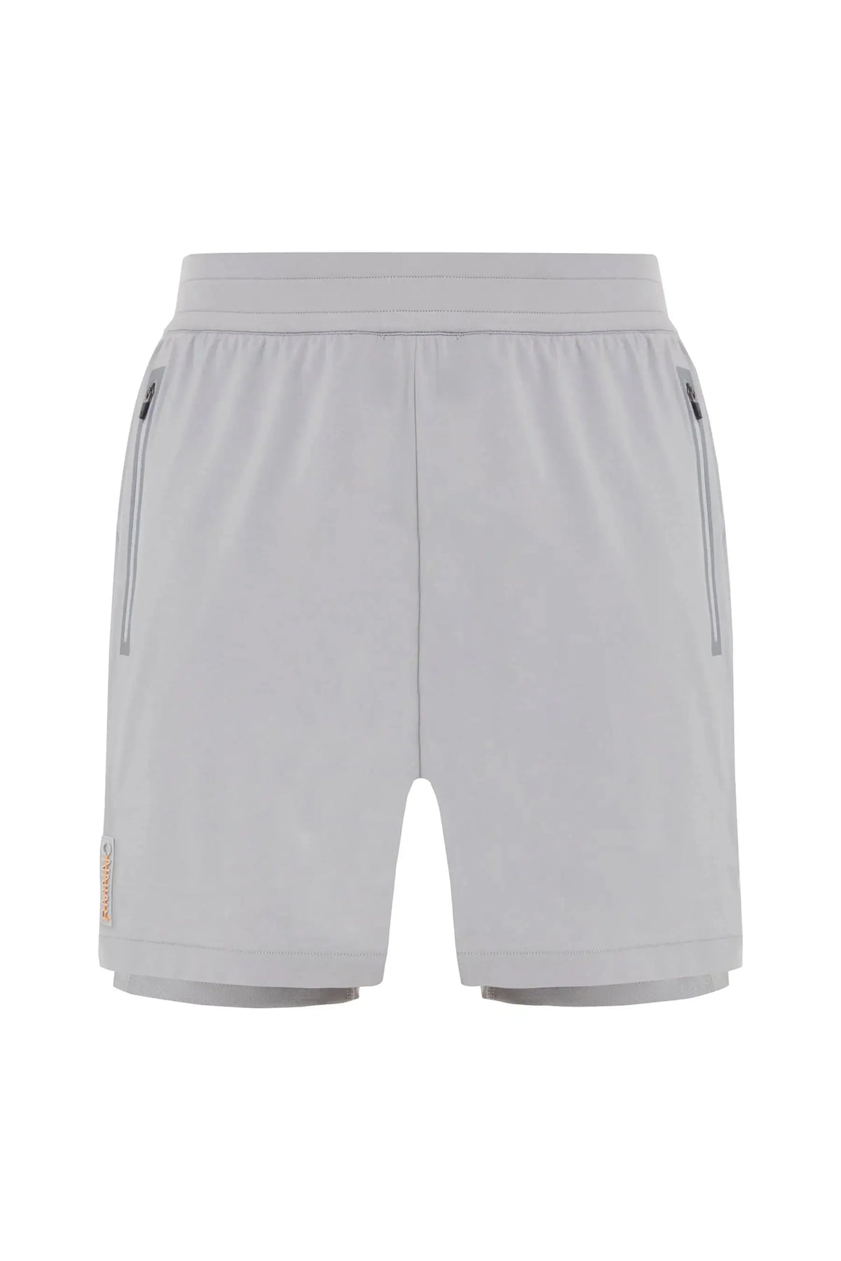 Shorts deportivos gris con malla para hombre Ether