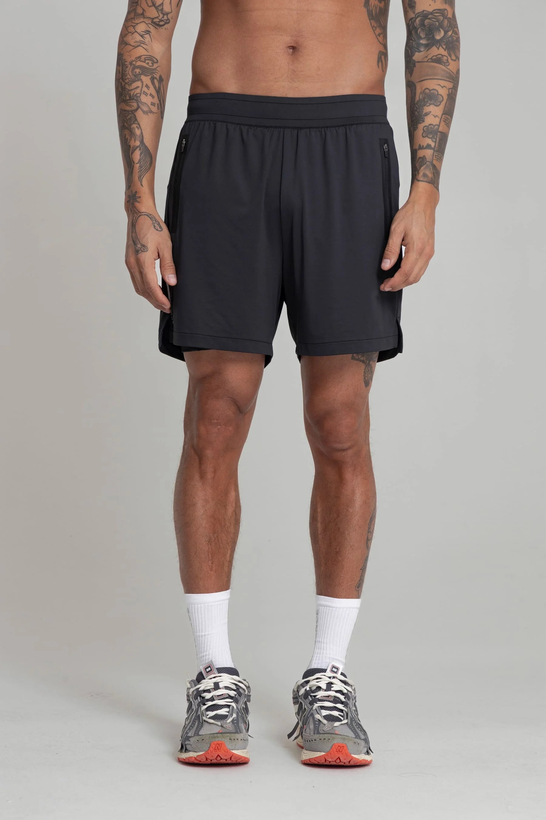 Shorts negro para hombre con biker Snap Remanence 
