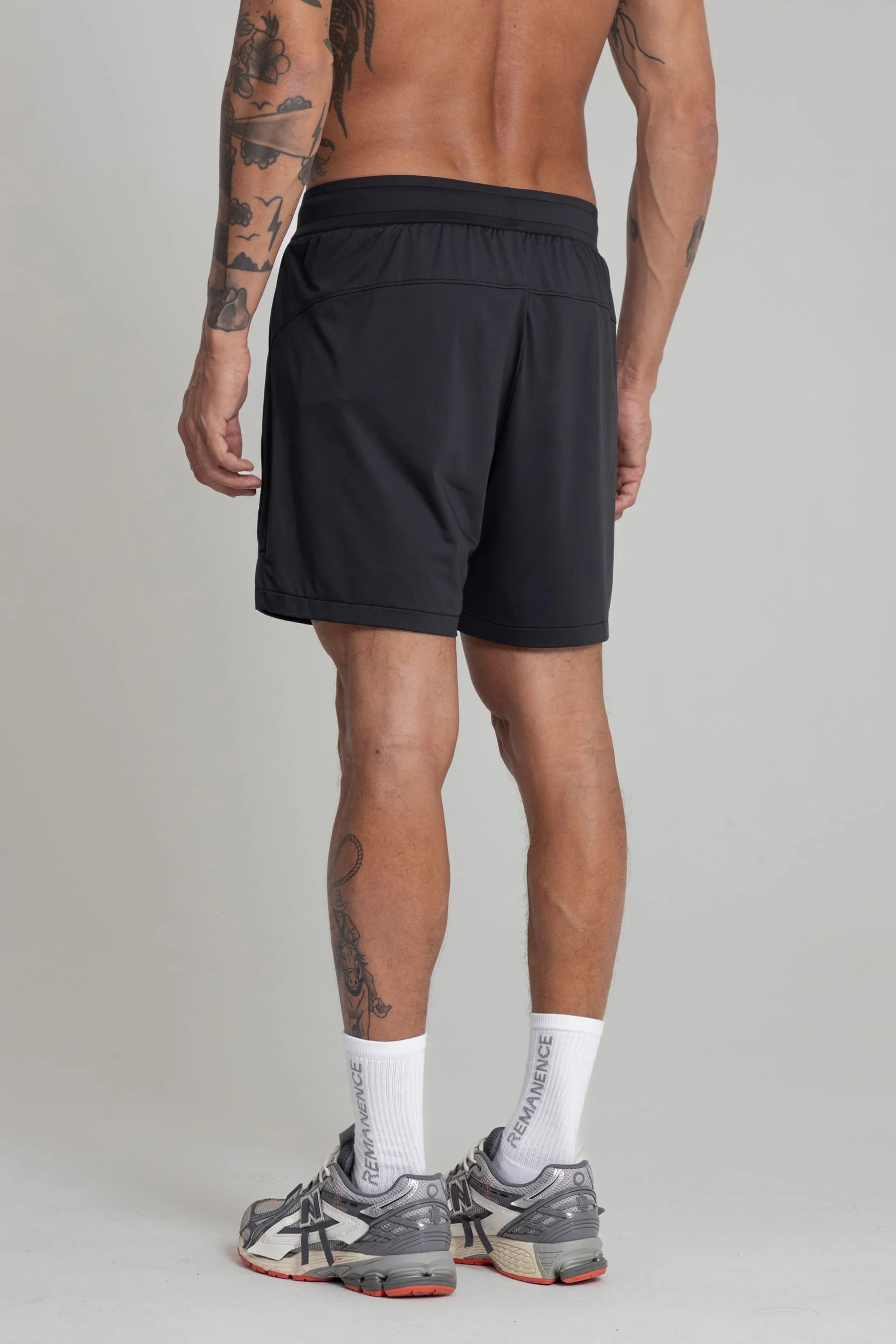 Shorts negro para hombre con biker Snap Remanence 