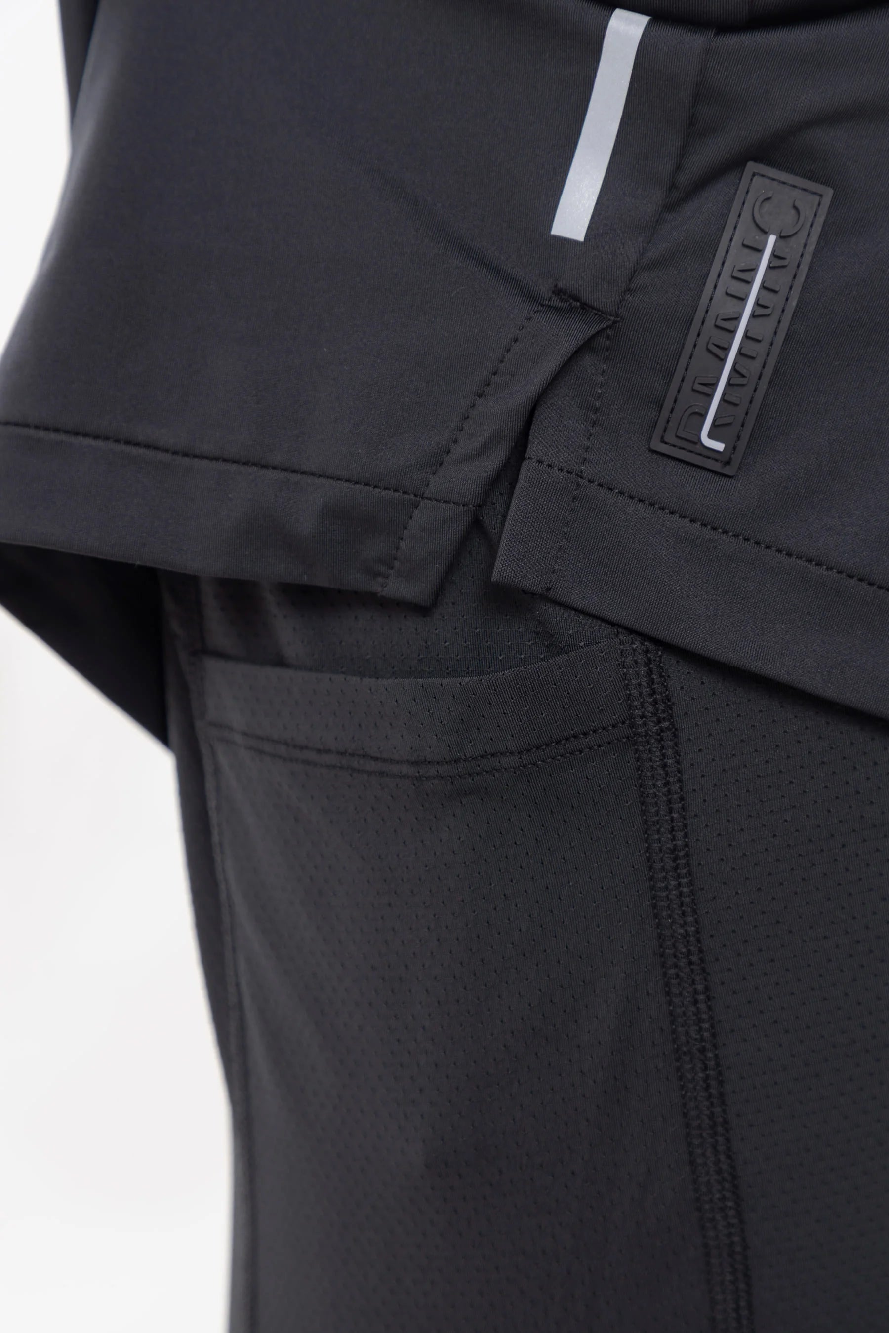 Shorts negro para hombre con biker Snap Remanence 