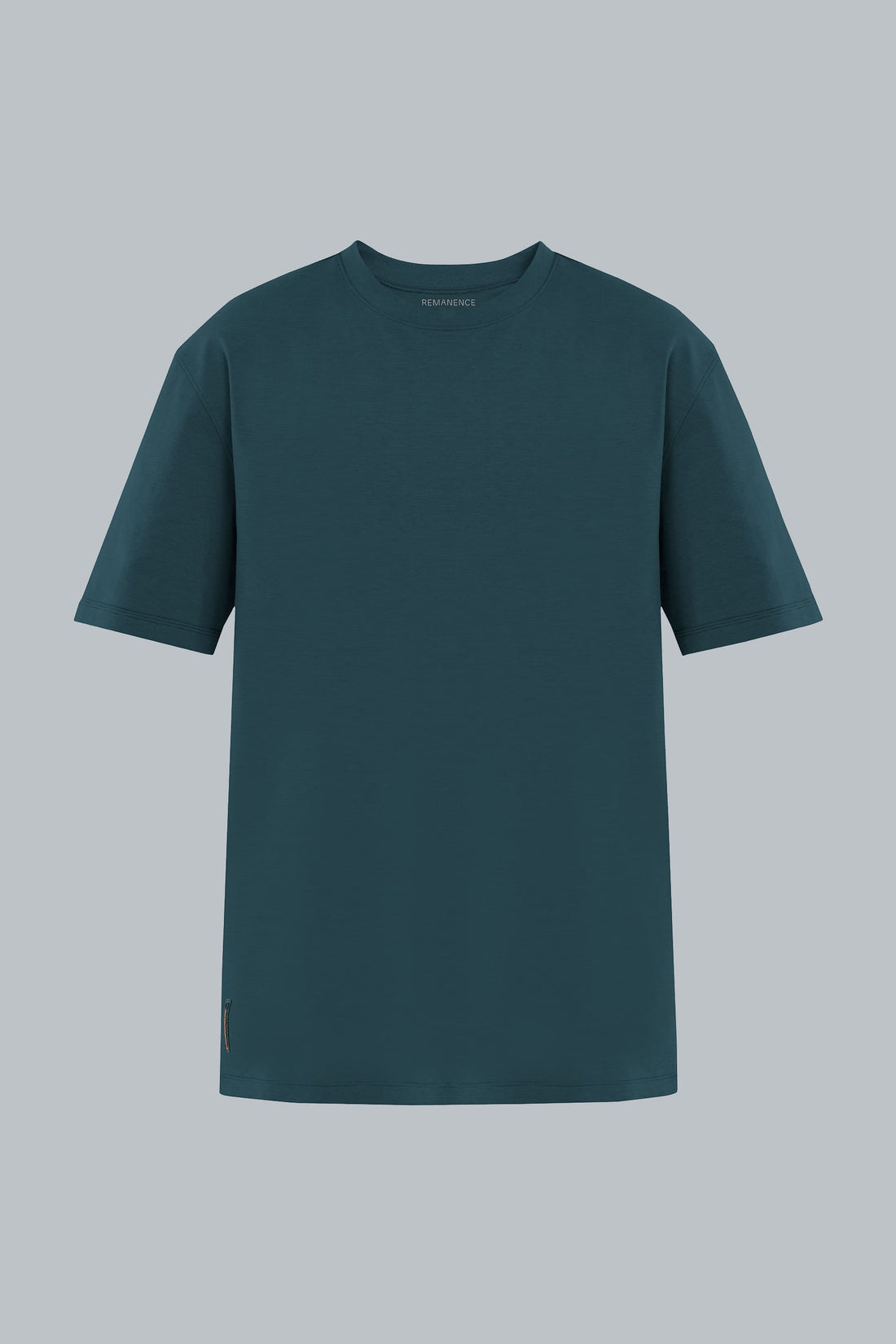 Camiseta verde marino para hombre fit relajado Cling