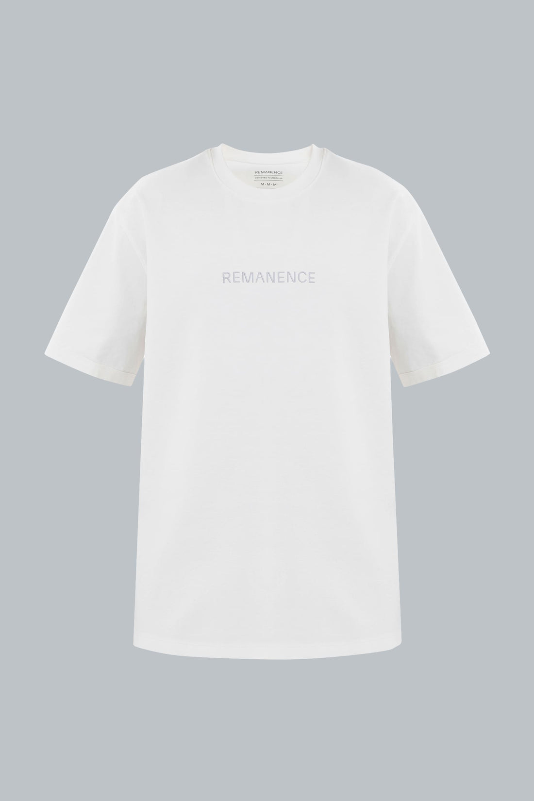Camiseta blanca para hombre fit relajado Drift