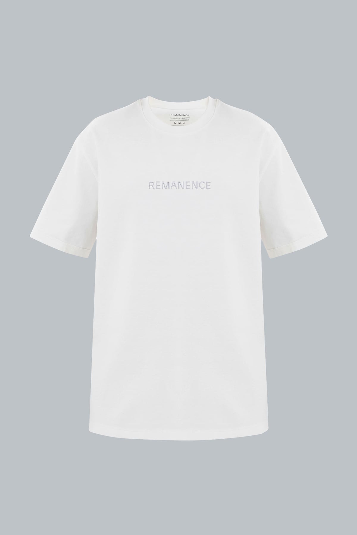 Camiseta blanca para hombre fit relajado Drift