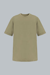 Camiseta verde oliva para hombre Cling relaxed fit vista frontal