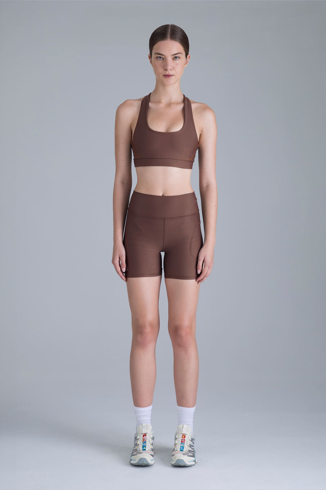 Top deportivo cafe con soporte medio para mujer Gain