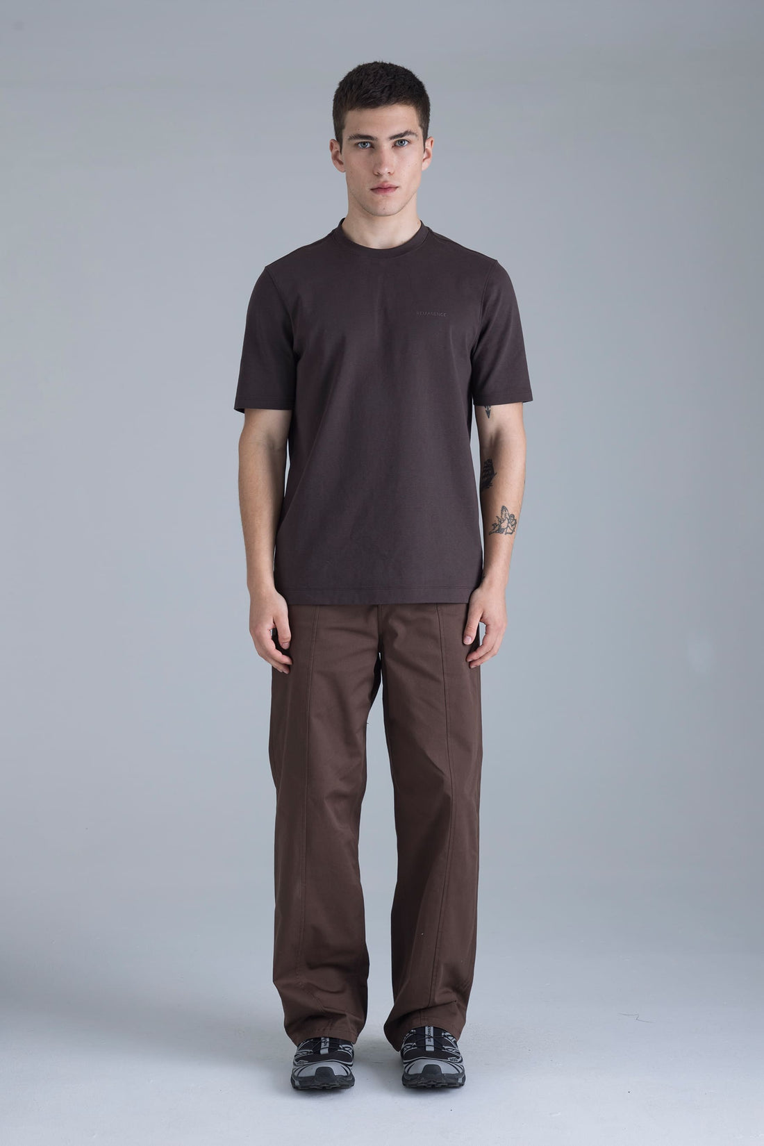 Pantalón café chocolate para hombre straight fit Unit