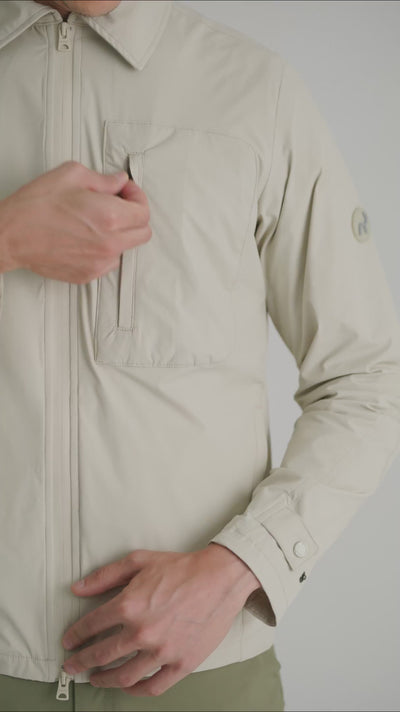 Chaqueta arena para hombre semi fitted Vapor Remanence 