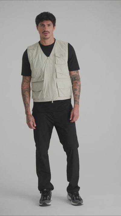 Pantalón chino negro para hombre Stellar Remanence 